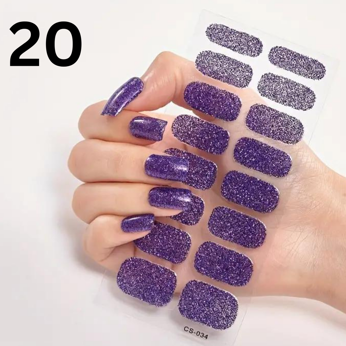 Semi cured gel nail strips